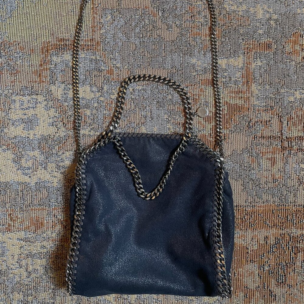 STELLA MCCARTNEY 'FALABELLA' MINI SHAGGY DEER CHAIN TOTE